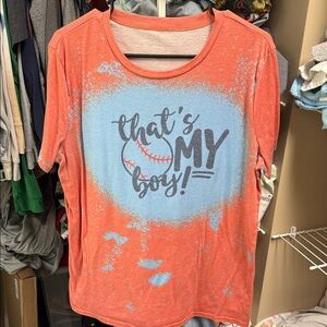 Kids' Coral Graphic Tee — That's My Boy!